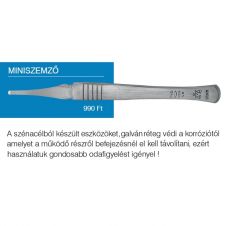 Szénacél mini szemző (keskeny)