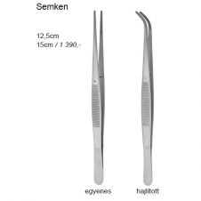 Anatómiai csipesz Semken 12,5cm hajlított
