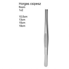 Anatómiai csipesz 13cm 1x2 horgas végű finom