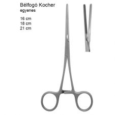 Bélfogó Kocher 21cm egyenes