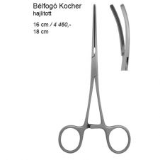 Bélfogó Kocher 18cm hajlított
