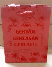 Gehwol papírtáska bordó