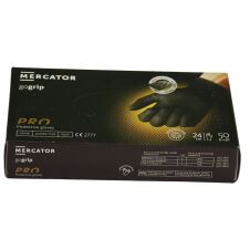 Gumikesztyű Gogrip S fekete 50db