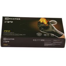 Gumikesztyű Gogrip M fekete 50db