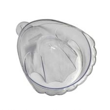 Manikűr tál kagyló átlátszó