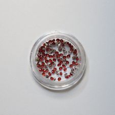 Strasszkő Kör 2 PIROS