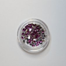 Strasszkő Szirom PINK 2