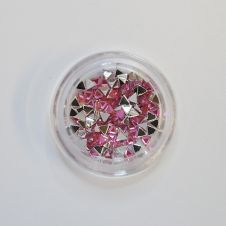 Strasszkő Háromszög PINK 1