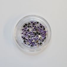 Strasszkő Háromszög LILA 1