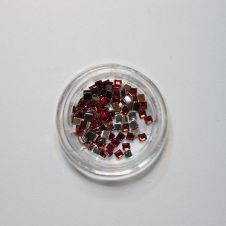 Strasszkő Négyzet PIROS