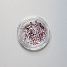 Strasszkő Félhold PINK 1