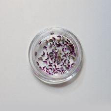 Strasszkő Félhold PINK 2