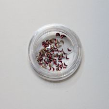 Strasszkő Félhold PIROS