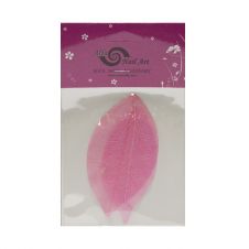 Levél dísz rózsaszín