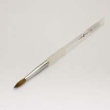 Ecset porcelán építéshez, hegyes, plexi nyéllel, 4-es méretben